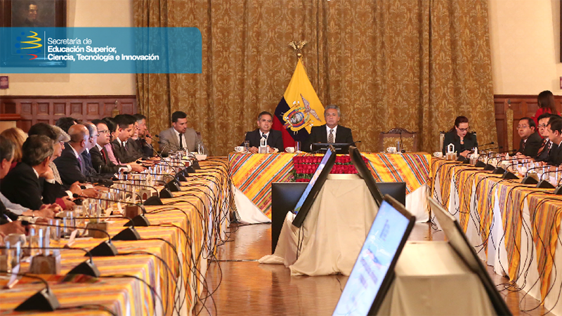 Rectores de 60 universidades participaron en diálogo con Presidente Moreno